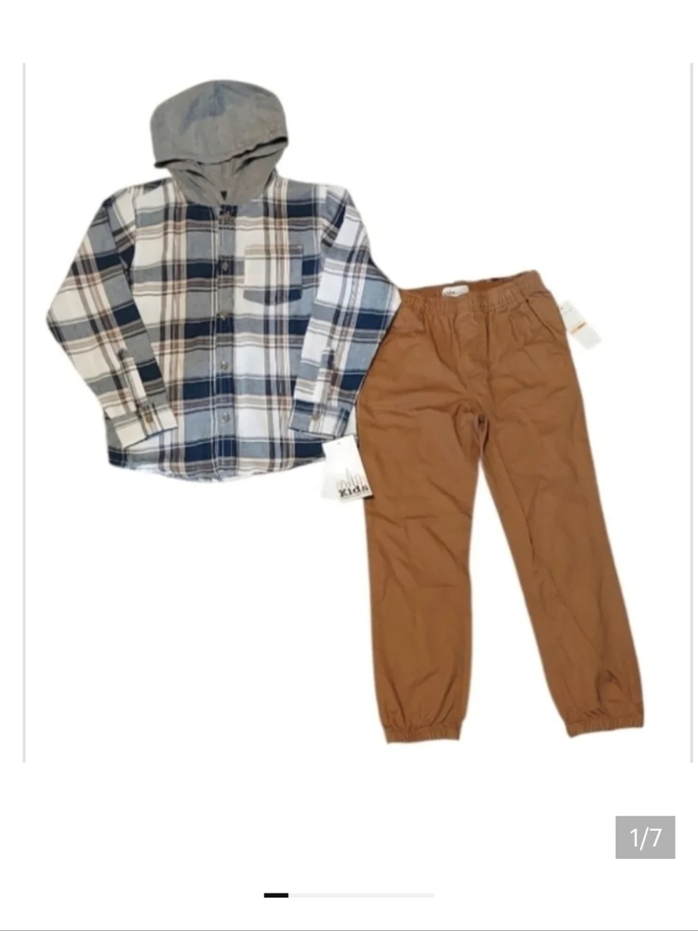Kids Headquarters plaid shirt